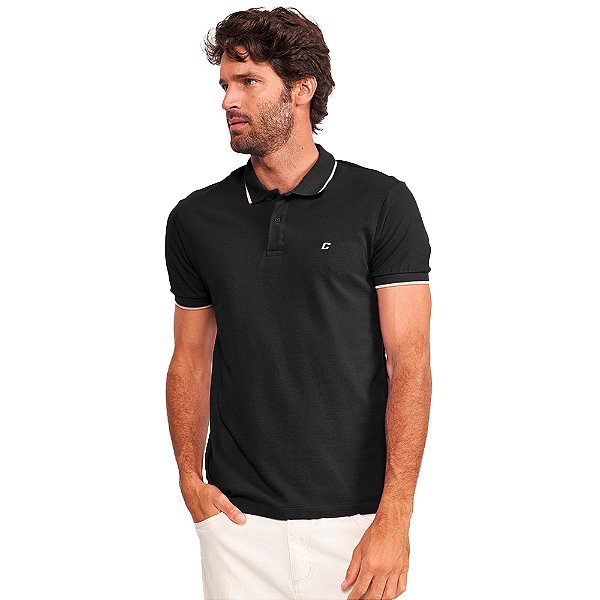Camisa Polo Colcci Classic VE24 Preto Masculino