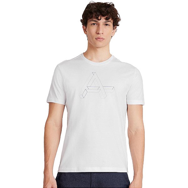 Camiseta Aramis Logo VE24 Branco Masculino