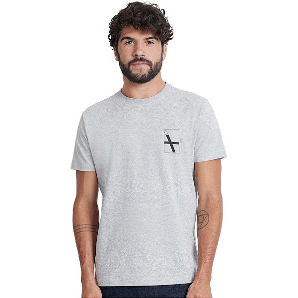 Camiseta Aramis Logo VE24 Cinza Masculino