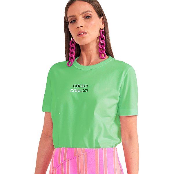 Camiseta Colcci COOLCCI P24 Verde Feminino