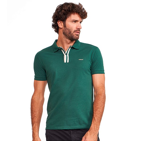 Camisa Polo Colcci Detalhes VE24 Verde Masculino