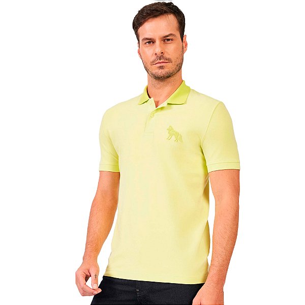 Camisa Polo Acostamento Elastane VE24 Verde Masculino