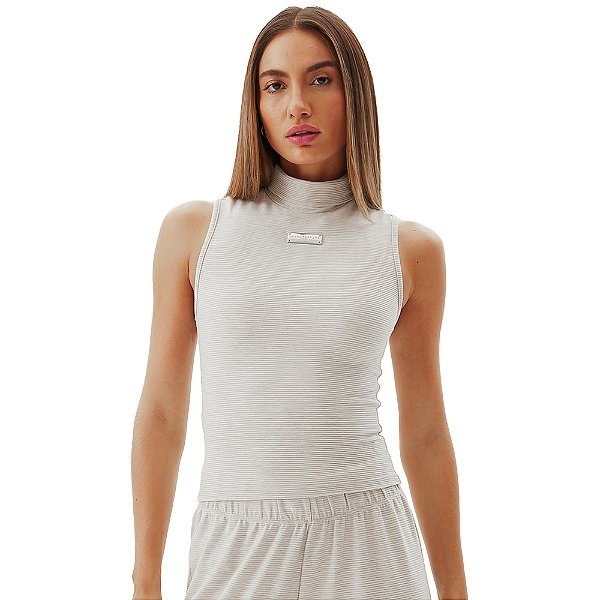Blusa Easy Lança Perfume Gola Alta AV24 Off White Feminino