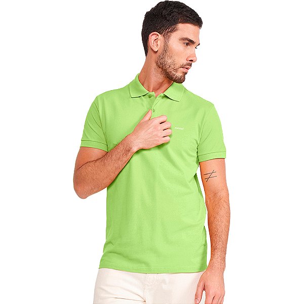 Camisa Polo Colcci Classic VE24 Verde Masculino