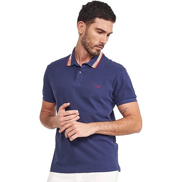 Camisa Polo Colcci Casual VE24 Marinho Masculino