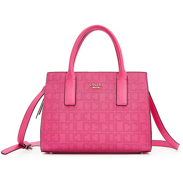 Bolsa Tote Colcci Monograma VE24 Rosa Feminino
