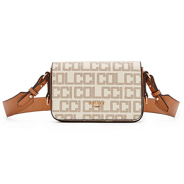 Bolsa Crossbody Colcci Monograma VE24 Off White Feminino