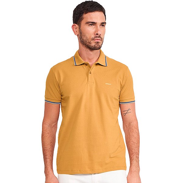 Camisa Polo Colcci Clássica VE24 Amarelo Masculino