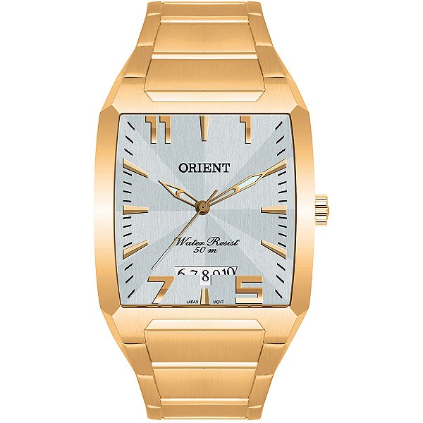 Relógio Orient Masculino Square Dourado GGSS1007-S2KX