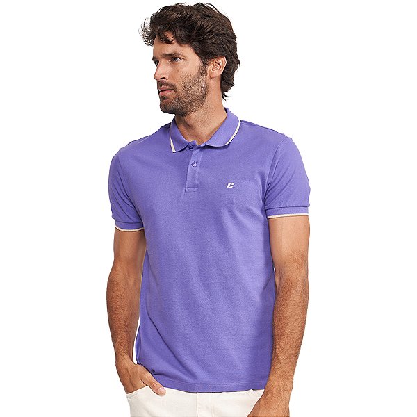 Camisa Polo Colcci Classic VE24 Roxo Masculino