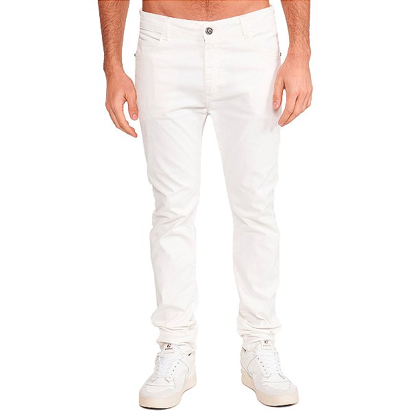 Calça Sarja Colcci Felipe Skinny VE24 Off White Masculino
