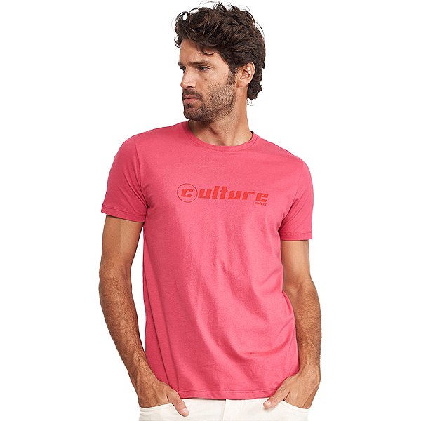Camiseta Colcci Culture VE24 Vermelho Masculino