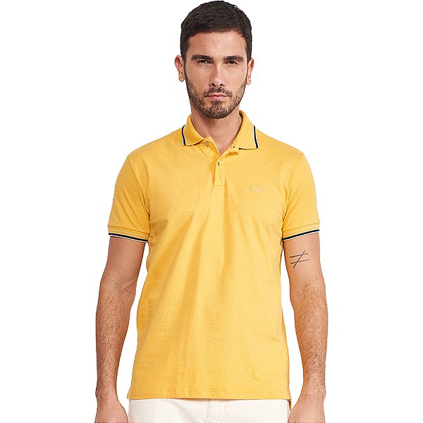 Camisa Polo Colcci Modern VE24 Amarelo Masculino