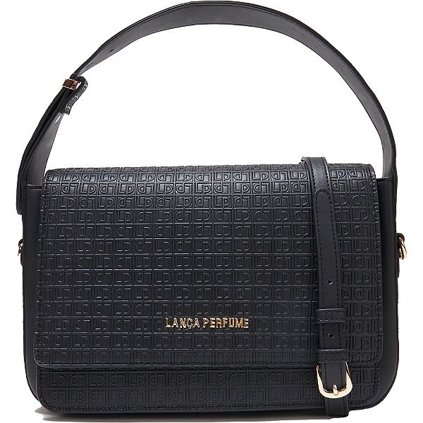 Bolsa Shoulder Lança Perfume Frequência AV24 Preto Feminino