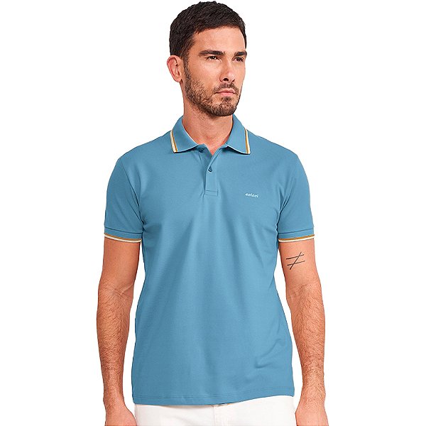 Camisa Polo Colcci Dual Line VE24A Azul Masculino