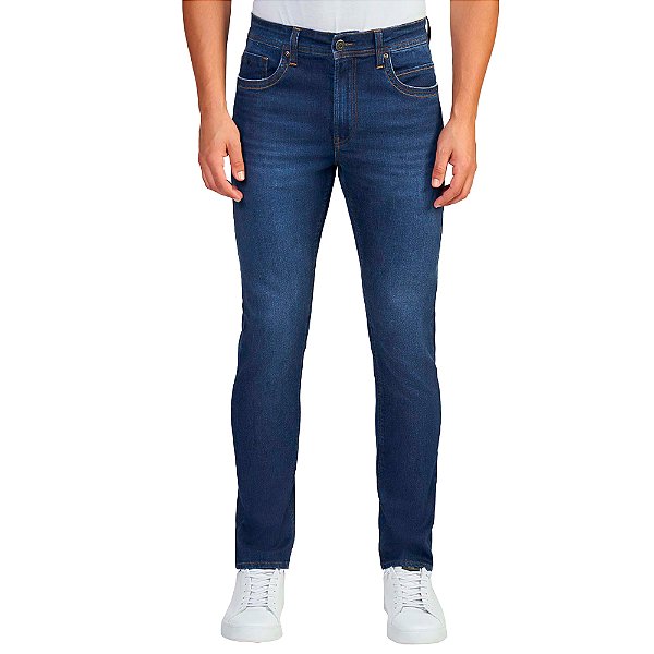 Calça Jeans Acostamento Skinny VE24C Azul Masculino