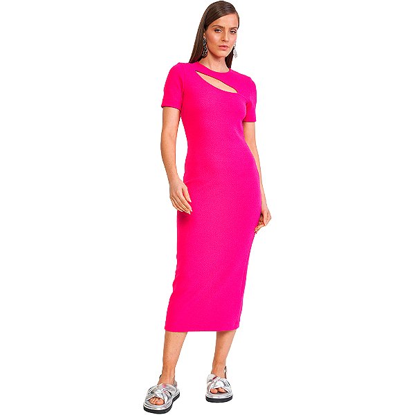 Vestido Colcci Slim VE24 Rosa Feminino