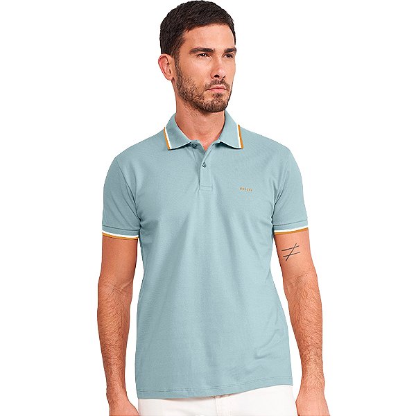 Camisa Polo Colcci Dual Line VE24 Azul Masculino
