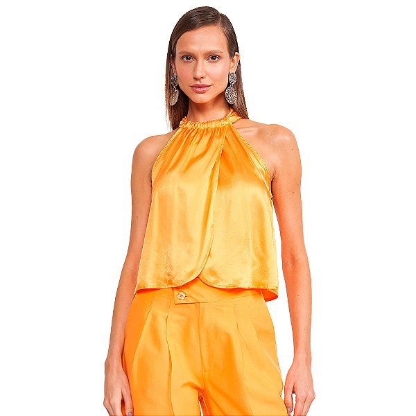 Blusa Colcci Fashion VE24 Laranja Feminino