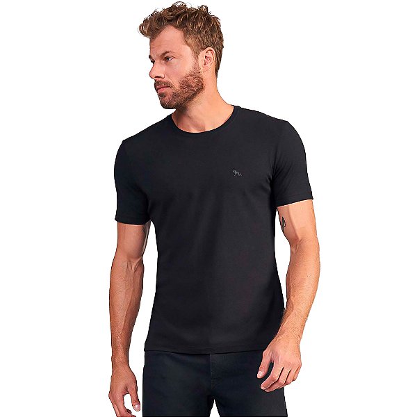 Camiseta Acostamento Basic Elastane VE24 Preto Masculino