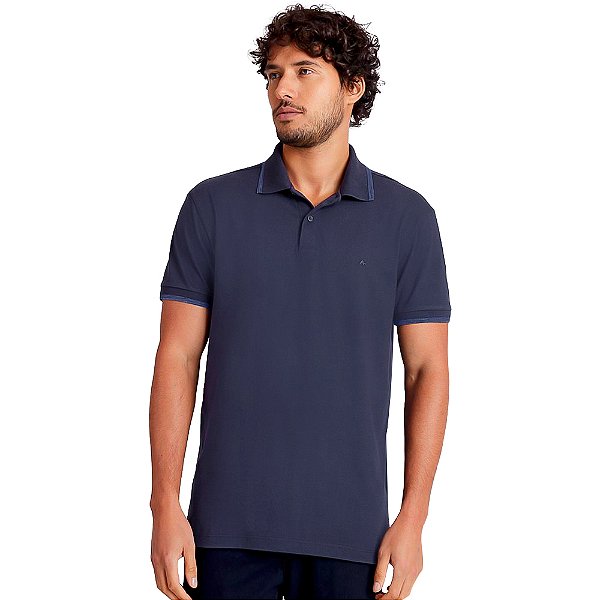 Camisa Polo Aramis Melange VE24 Marinho Masculino