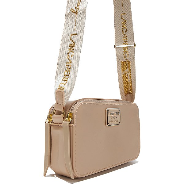 Bolsa Crossbody Easy Lança Perfume Alça AV24 Bege Feminino