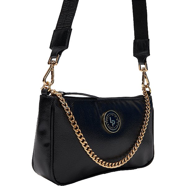 Bolsa Crossbody Easy Lança Perfume AV24 Preto Feminino