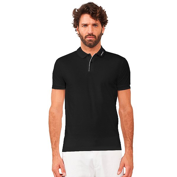 Camisa Polo Colcci Logo AV24 Preto Masculino