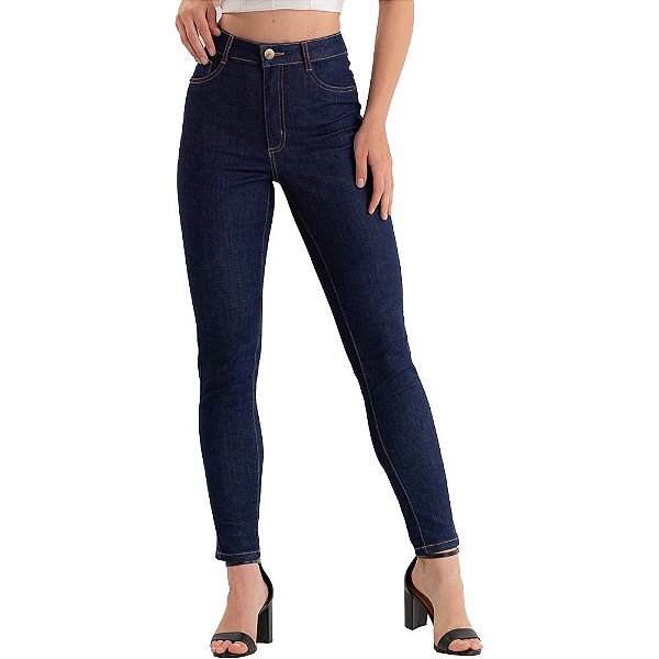 Calça Feminina Itseco Lulu Skinny Jeans Escuro