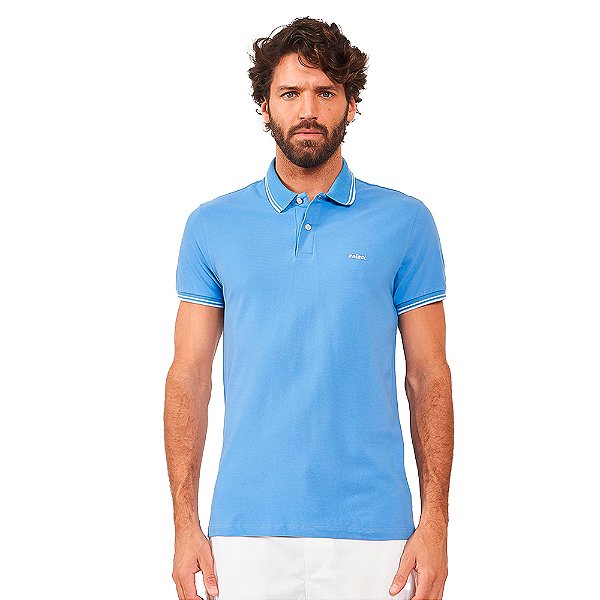 Camisa Polo Colcci Mid AV24 Azul Masculino