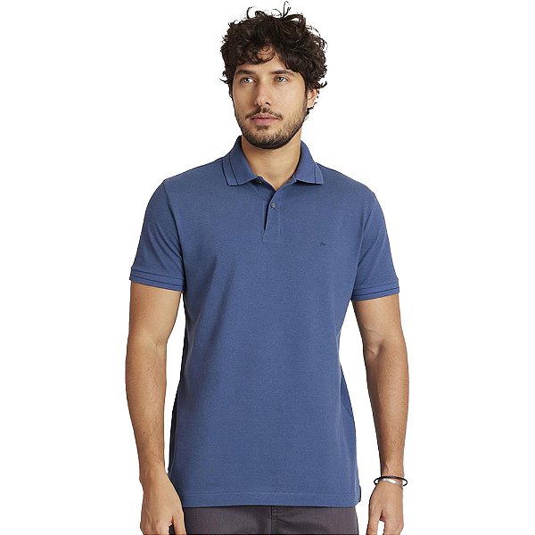 Camisa Polo Aramis Piquet Sobretinto VE24 Marinho Masculino