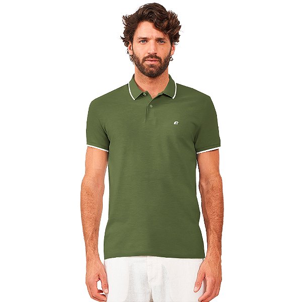 Camisa Polo Colcci Line AV24 Verde Masculino