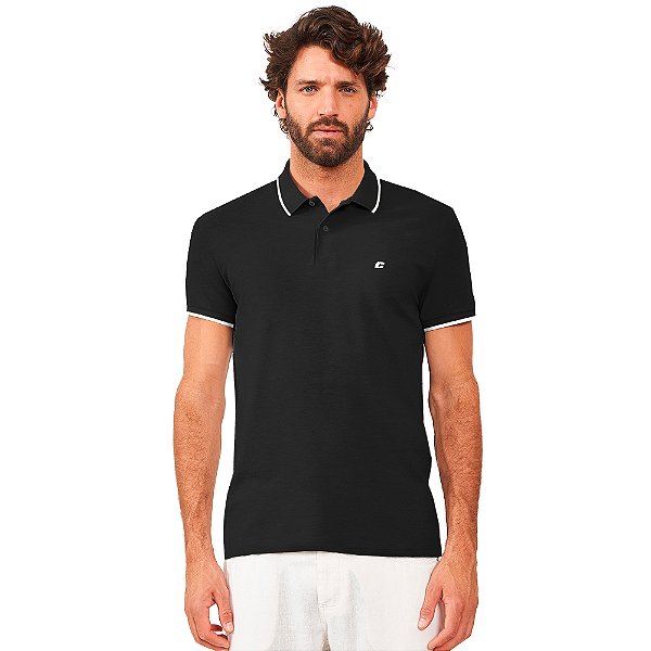 Camisa Polo Colcci Line AV24 Preto Masculino