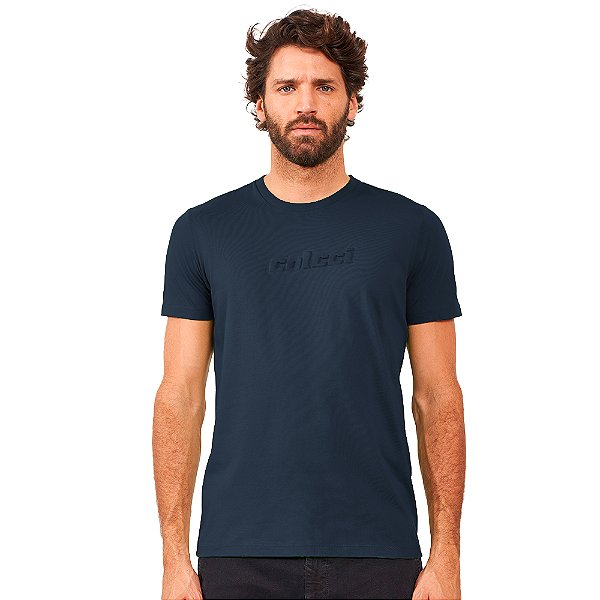 Camiseta Colcci Relevo AV24 Marinho Masculino