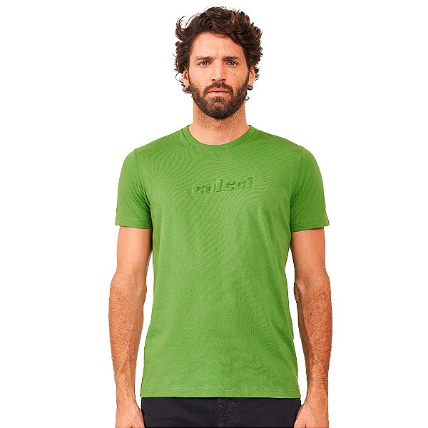 Camiseta Colcci Relevo AV24 Verde Masculino