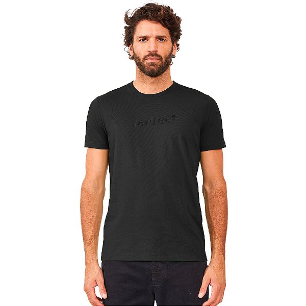 Camiseta Colcci Relevo AV24 Preto Masculino