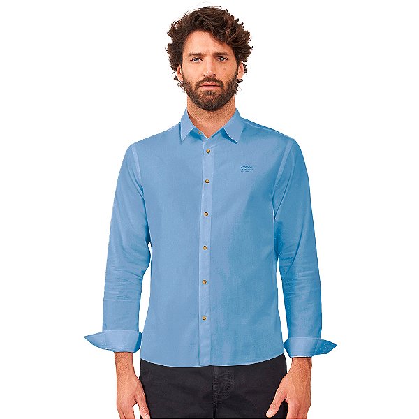 Camisa Colcci Relax AV24 Azul Masculino