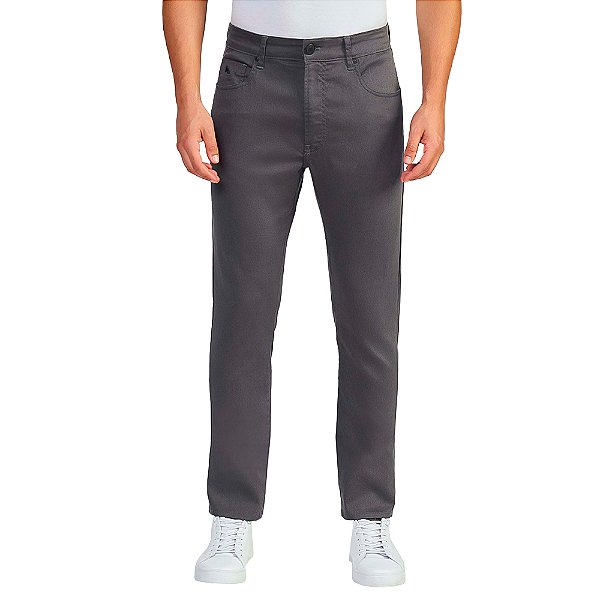 Calça Jeans Acostamento Skinny VE24 Cinza Masculino