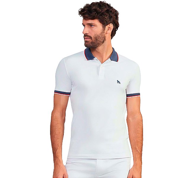 Camisa Polo Acostamento Classic VE24 Branco Masculino
