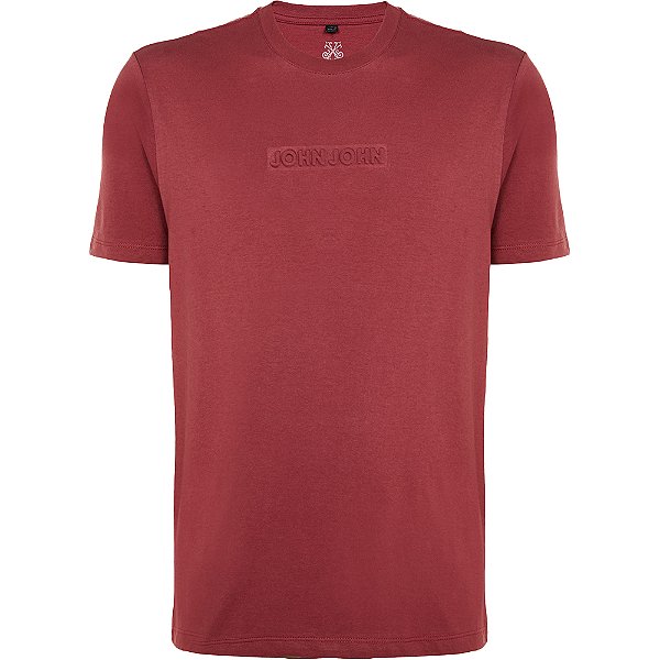 Camiseta John John Embossed VE24 Vermelho Masculino