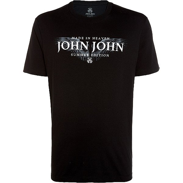 Camiseta John John Summer Wings VE24 Preto Masculino