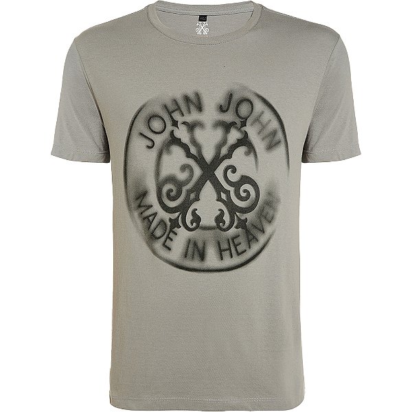 Camiseta John John Brasao Shaded VE24 Cinza Masculino
