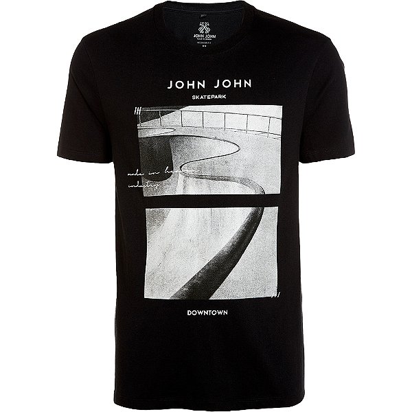Camiseta John John Skatepark VE24 Preto Masculino