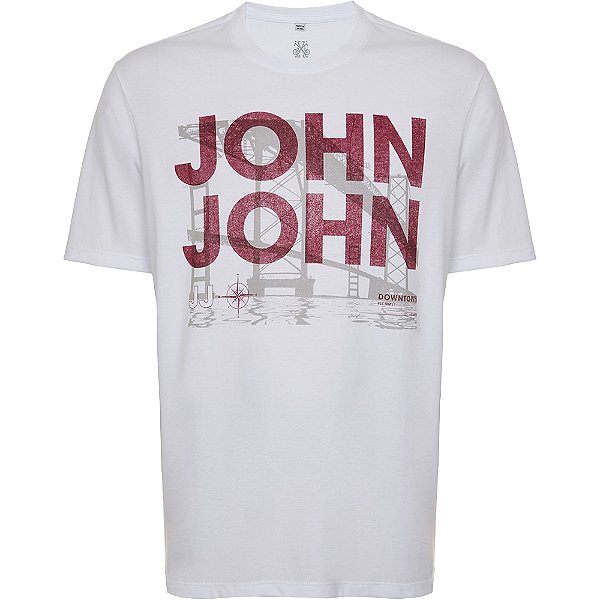 Camiseta John John Downtown Est VE24 Branco Masculino