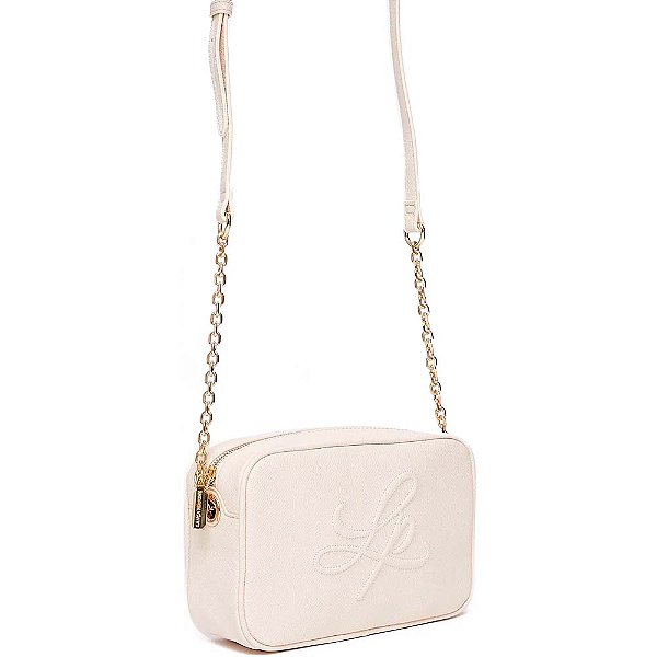 Bolsa Crossbody Lança Perfume Camera OU24 Bege Feminino
