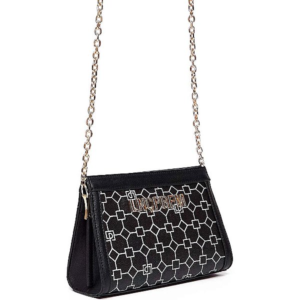 Bolsa Crossbody Lança Perfume Monograma OU24 Preto Feminino