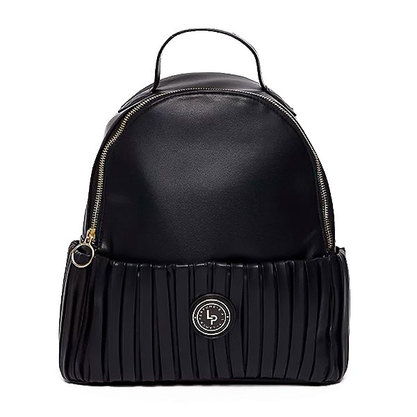 Mochila Easy Lança Perfume Plissada Preto Feminino 5 Litros