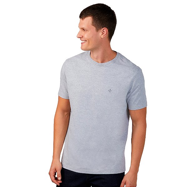 Camiseta Dudalina Essentials Sport OU24 Cinza Masculino