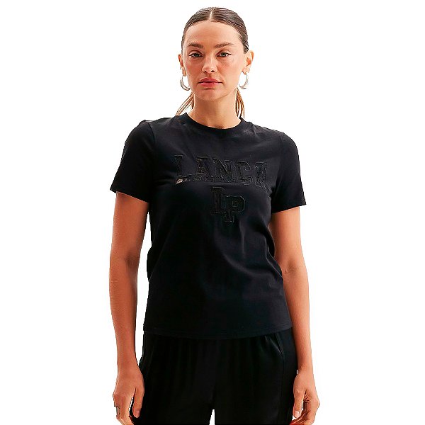 Camiseta Babylook Easy Lança Perfume TS OU24 Preto Feminino