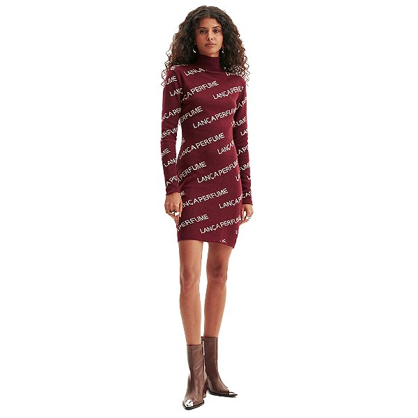 Vestido Tricot Lança Perfume Long OU24 Vermelho Feminino
